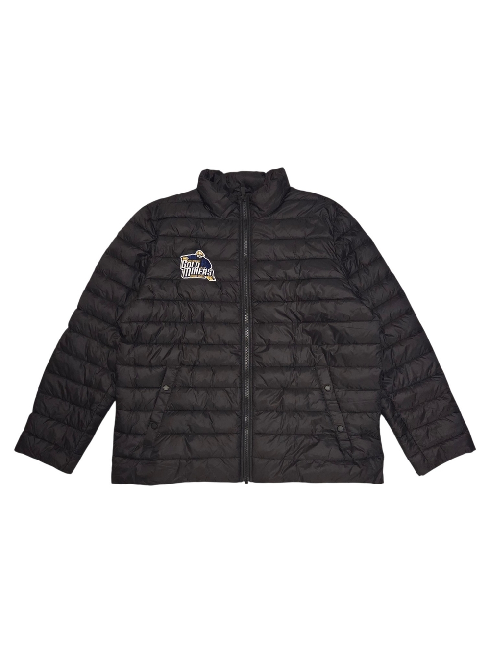 Hunter Black Quilted Puffer Jacket with Chest Logo